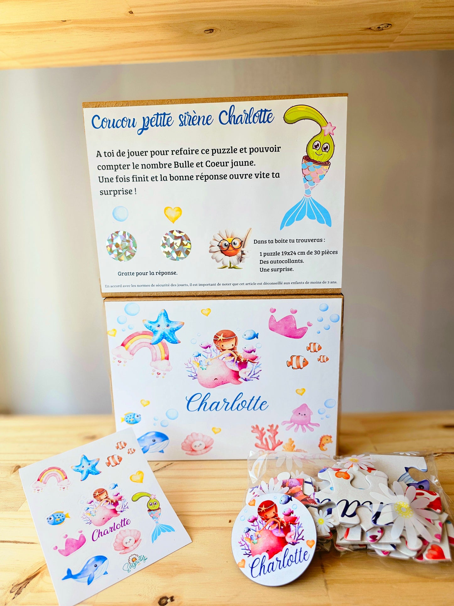 Coffret puzzle - Sirène