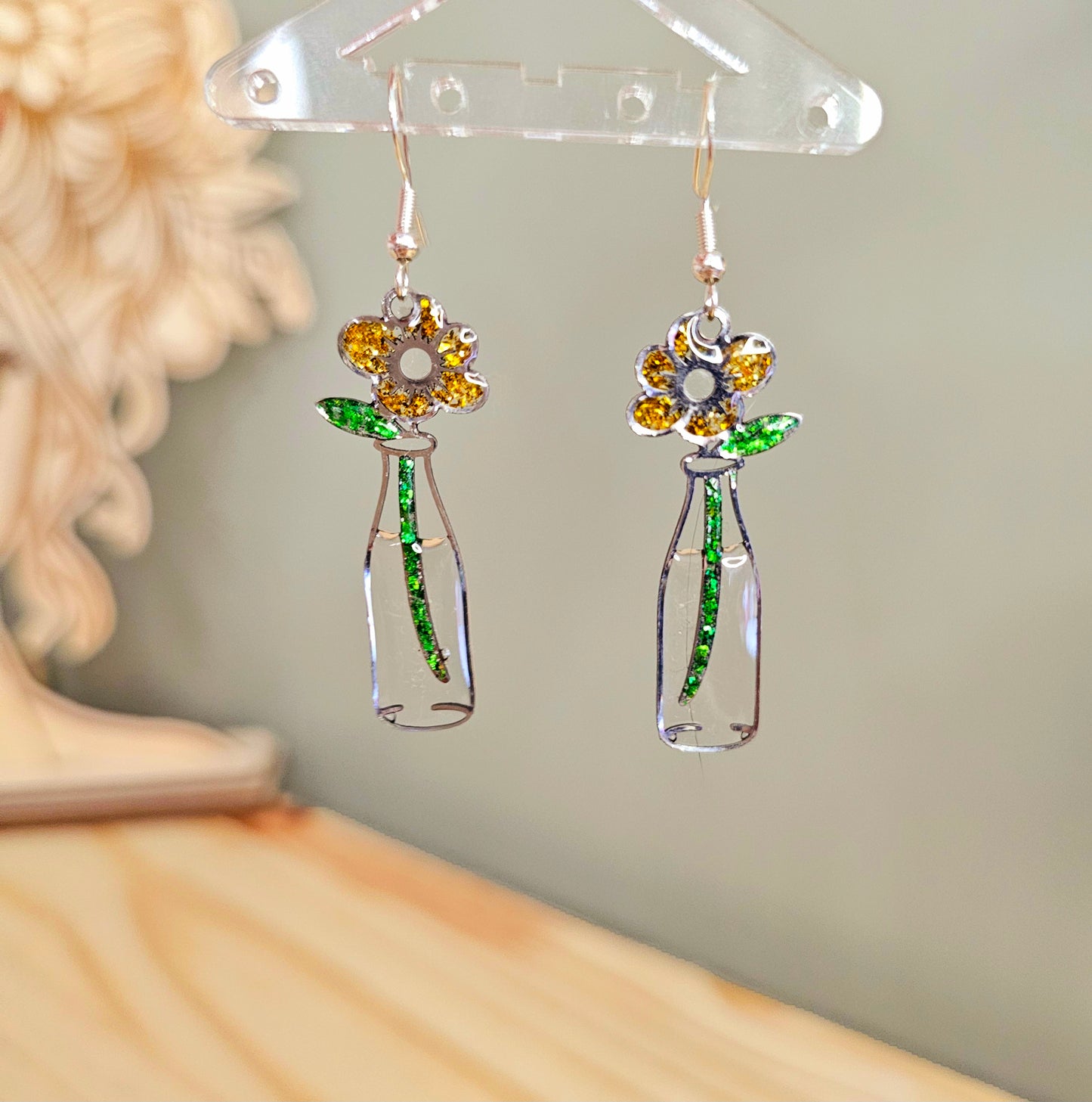 Rosé du matin - Boucles d'oreilles