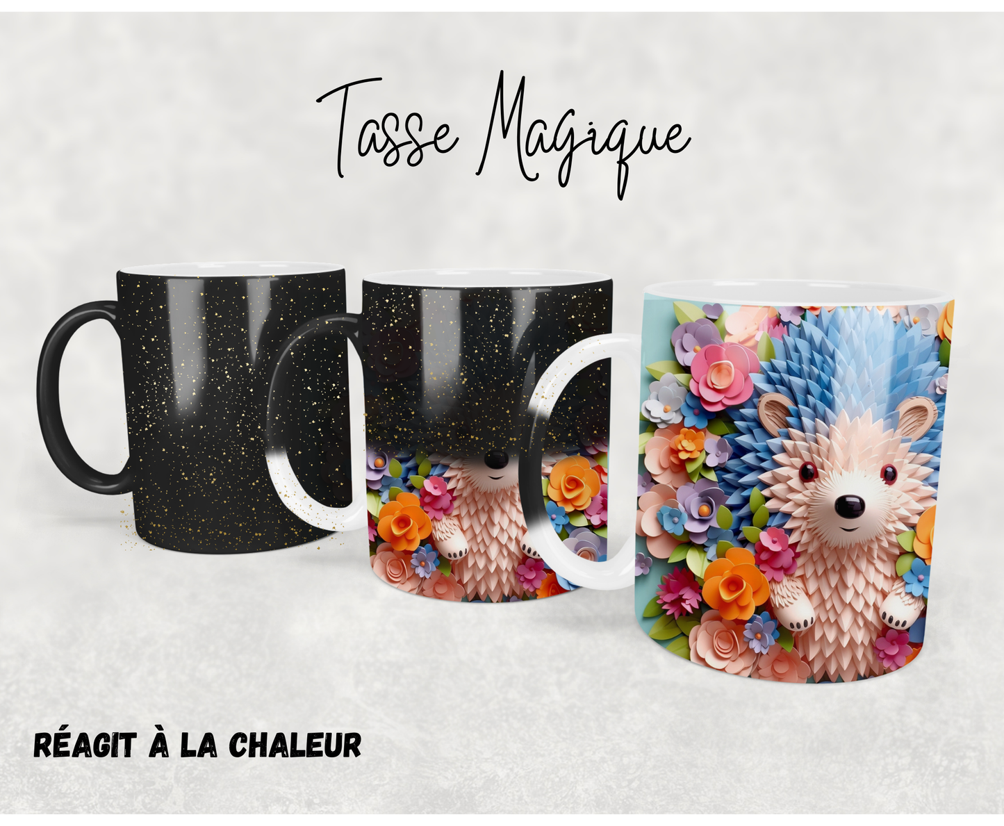 Hérisson 3D - Tasse