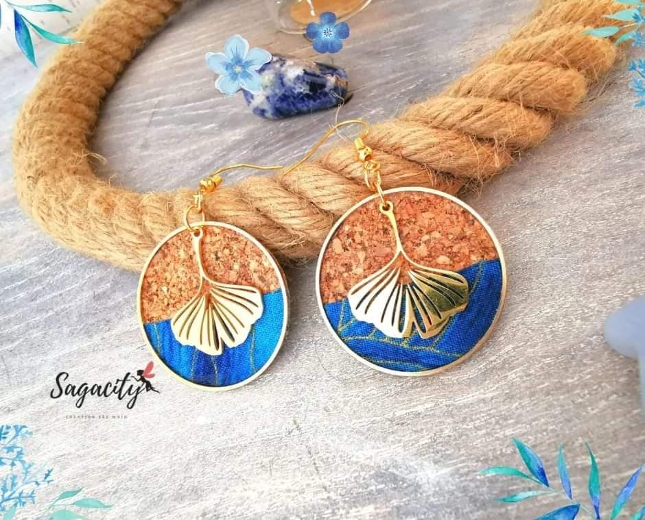 Geko blue - Boucles d 'oreilles