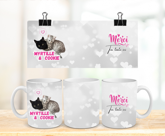 Merci Petsitter - Tasse personnalisable