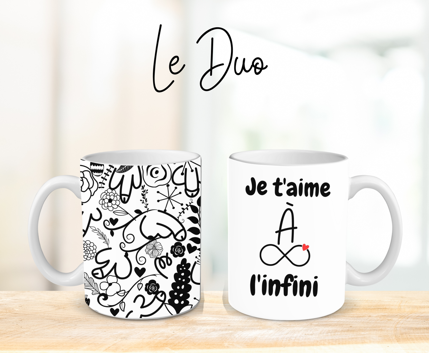 Duo Zizis fleuris - Tasse