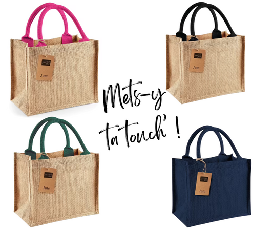 Sac mini jute - Mets-y ta touch'