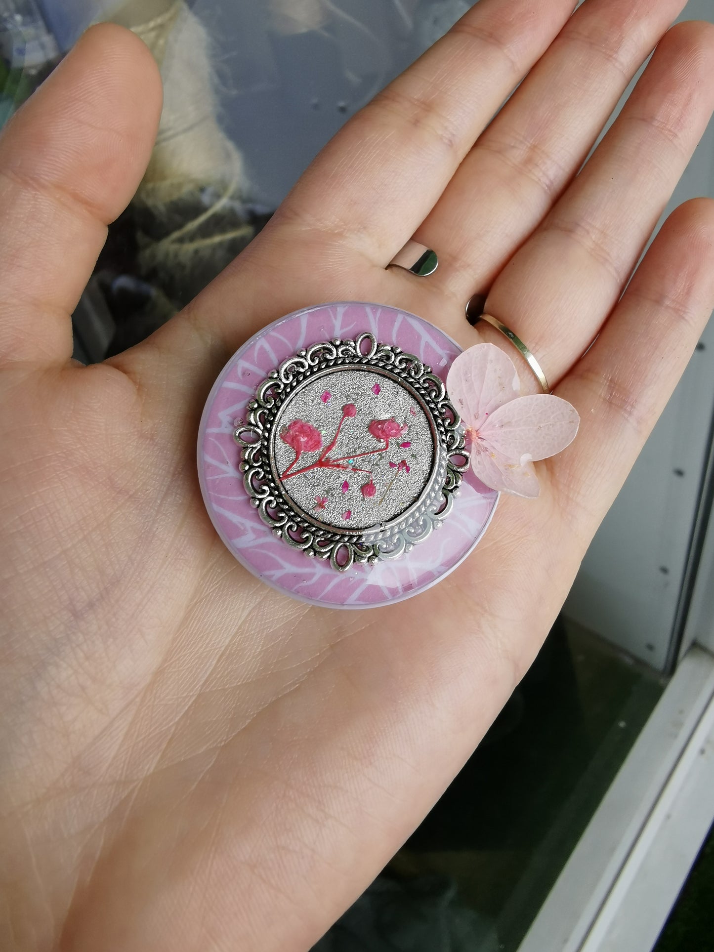 Rose - Grip téléphone