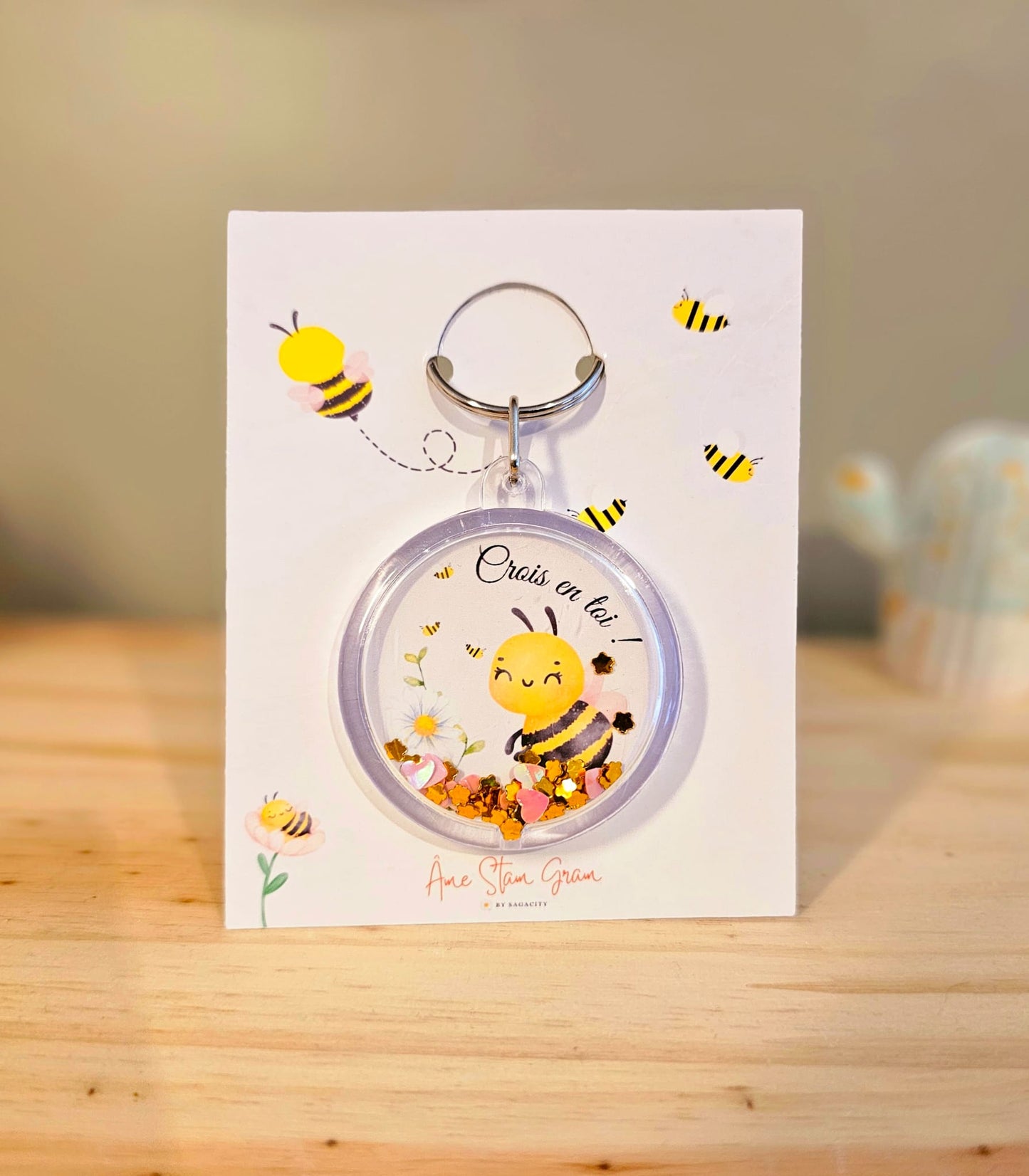 Bee Crois en toi - Porte-clés