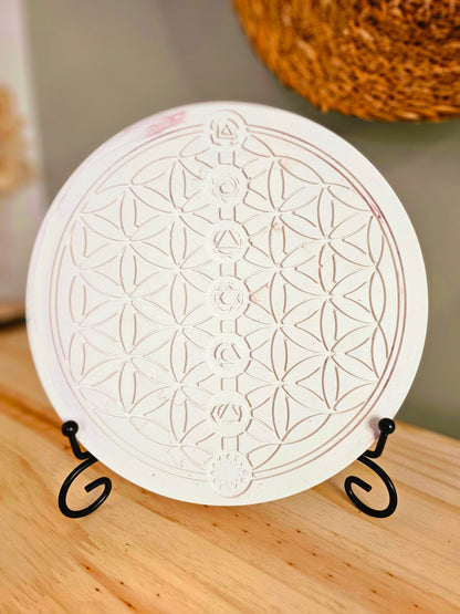 Fleurs de vie en résine minéral