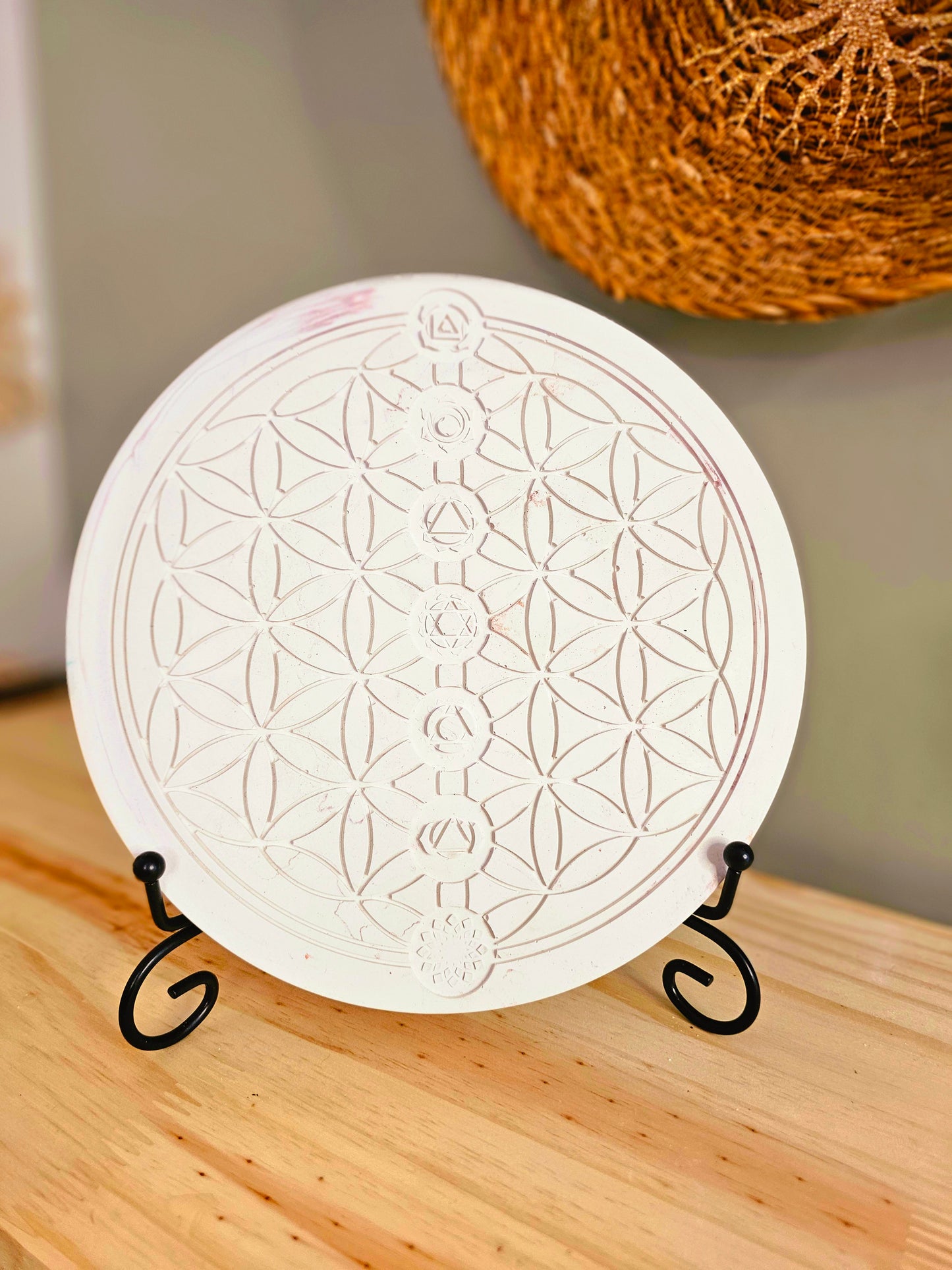 Fleurs de vie en résine minéral