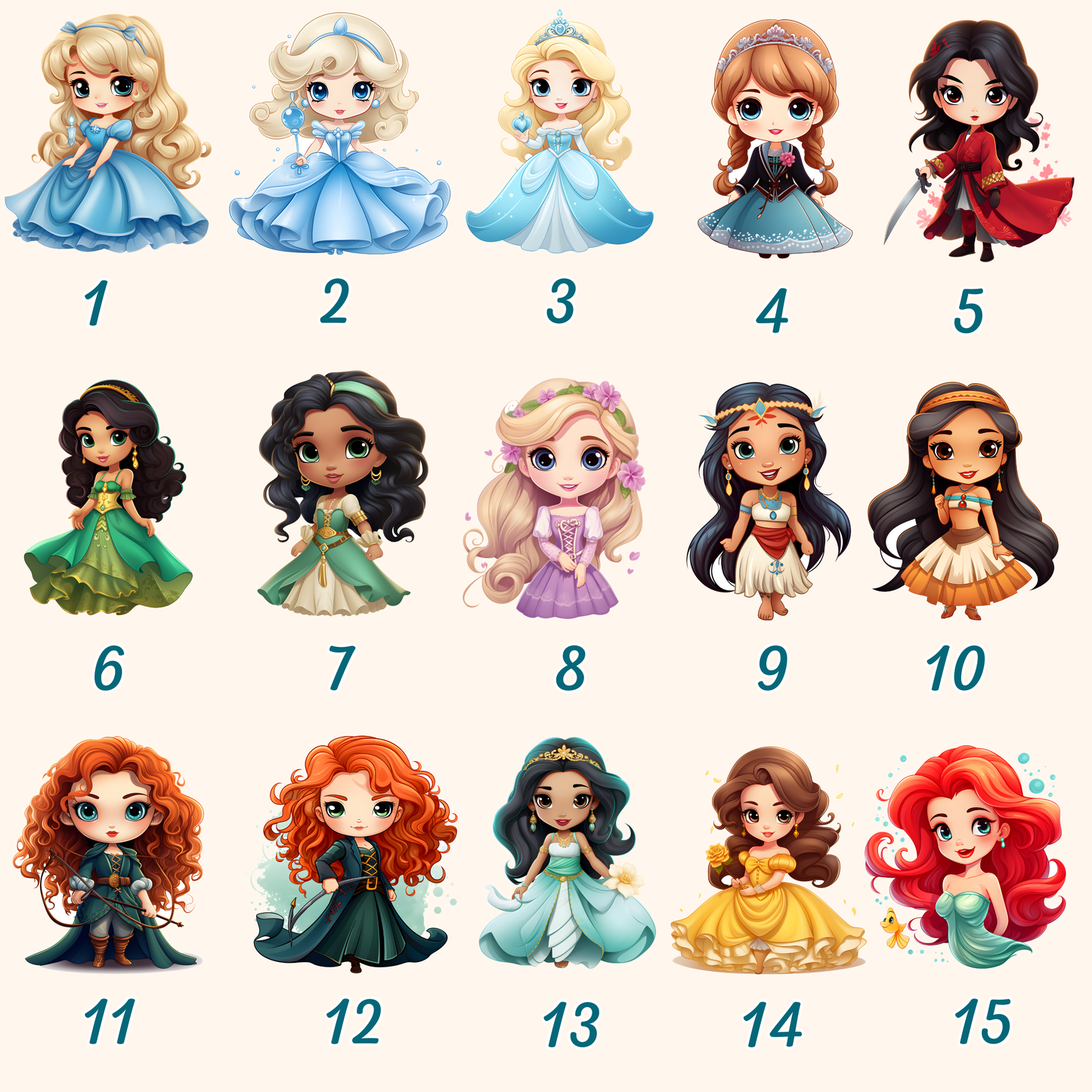 Princesses - Coussin