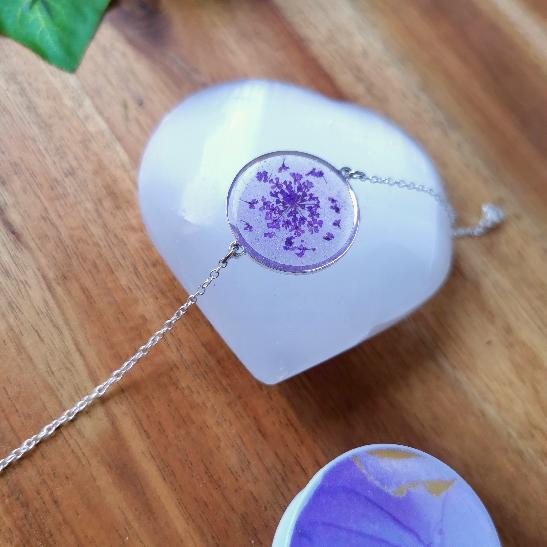 Flocon violet - Bracelet