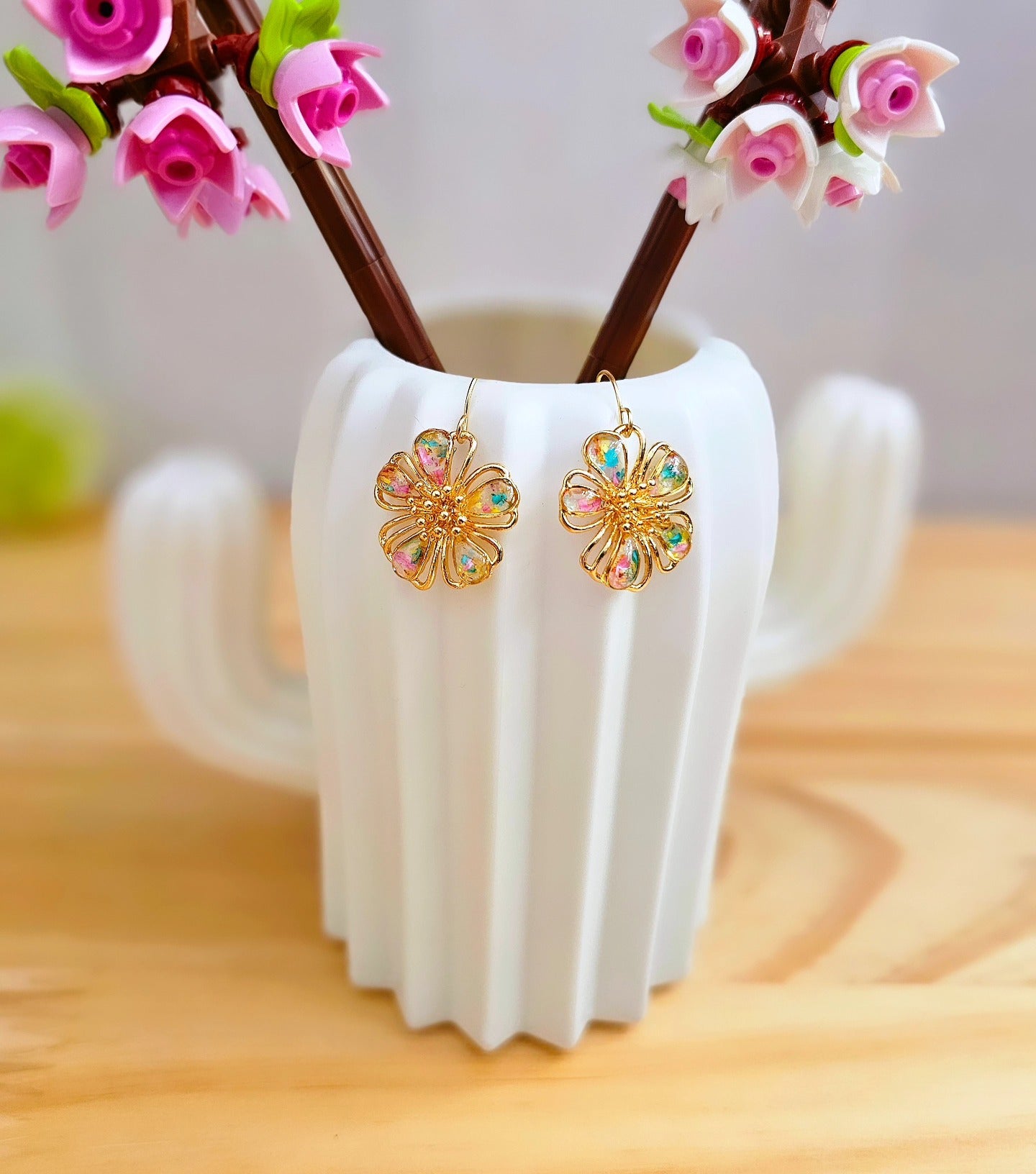 Flower Color - Boucles d'oreille