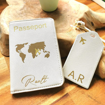 Protège passeport + Etiquette bagage