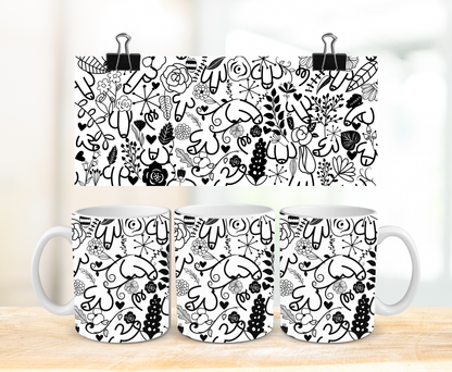 Duo Zizis fleuris - Tasse