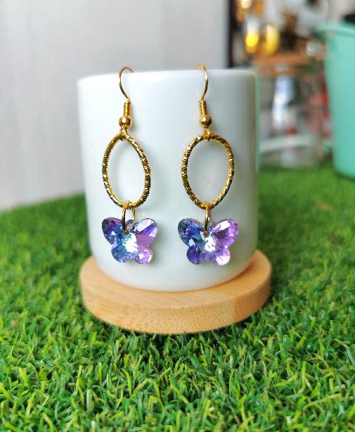 Papillon - Boucles d'oreille