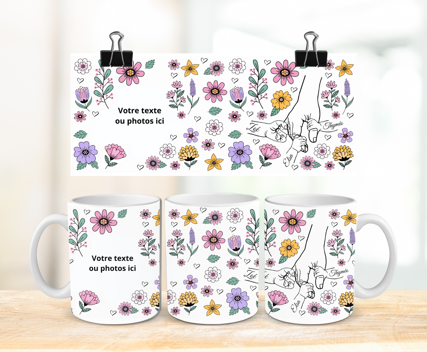 Main dans la main - Tasse