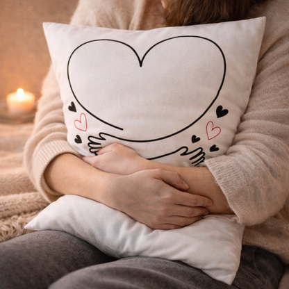 Coussin-Câlin de cœur