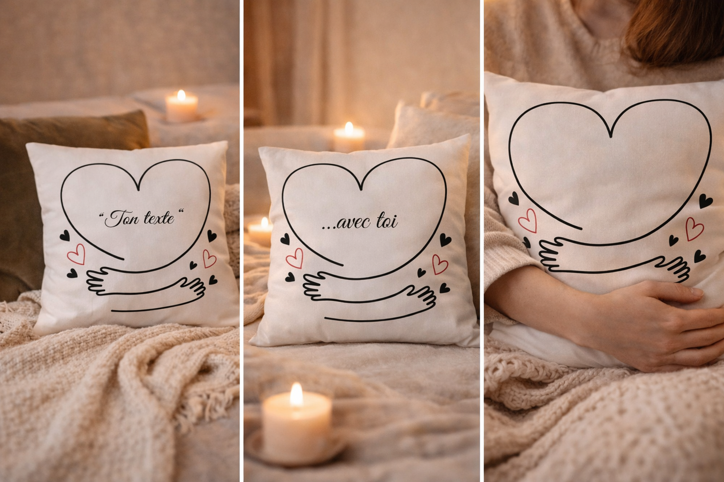 Coussin-Câlin de cœur