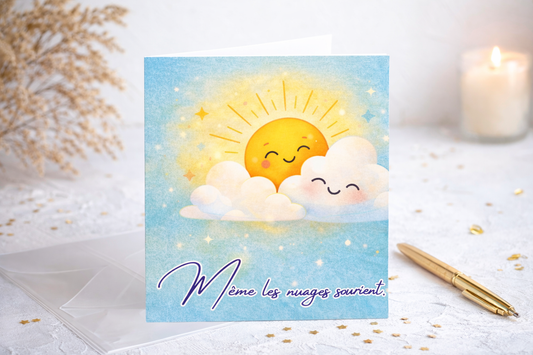 Même les nuages sourient - carte