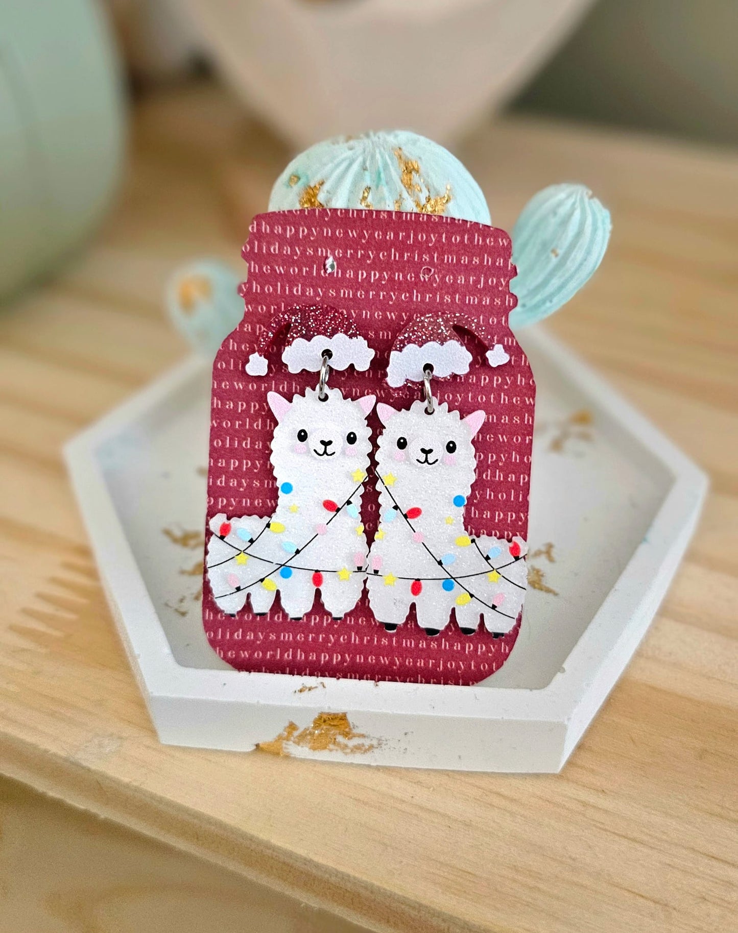 Boucles lama de Noël