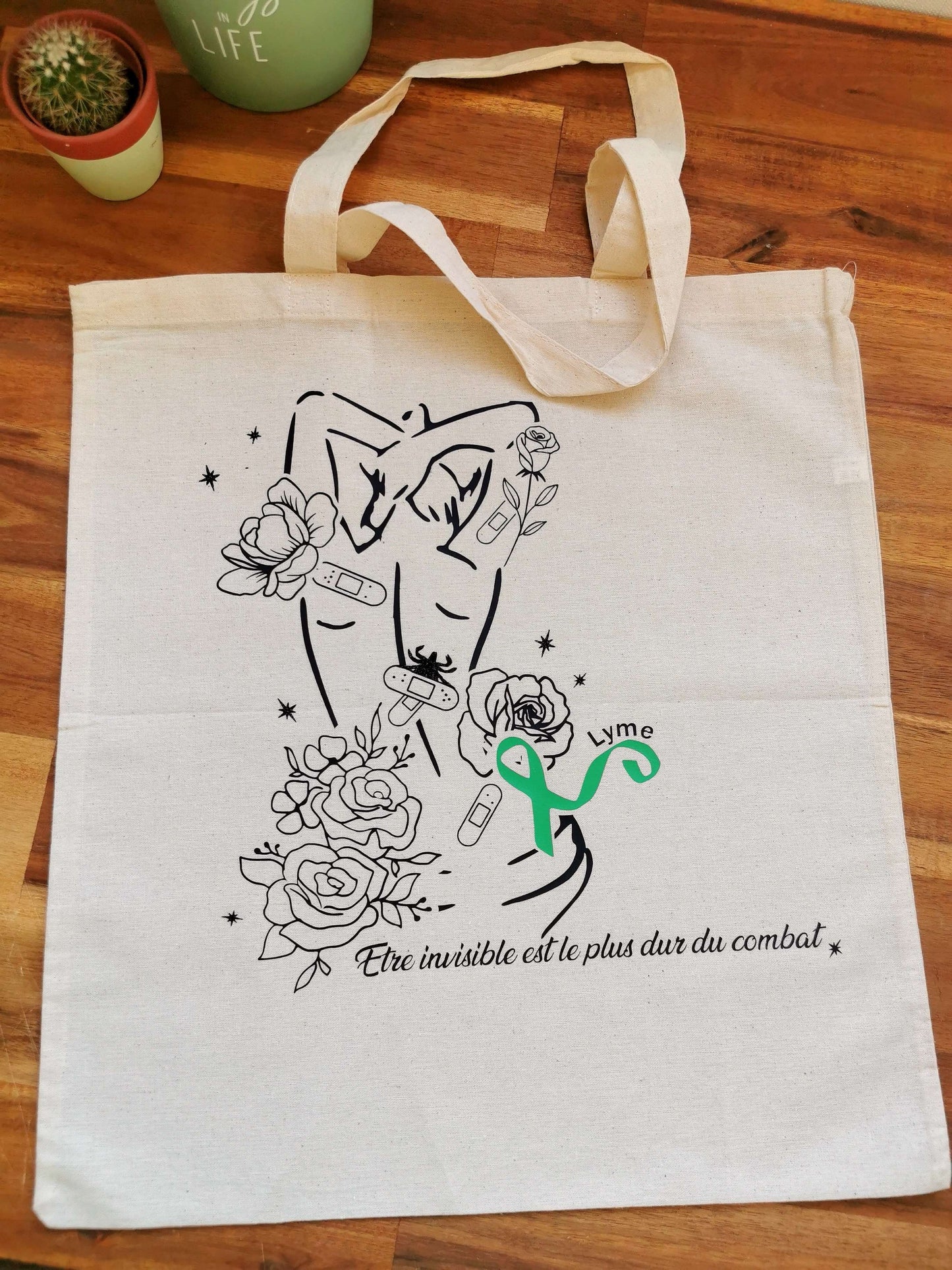 Invisible - Tote bag Action du 💚
