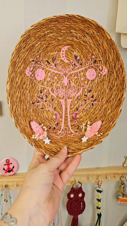 Papillon de nuit et tourmaline - Déco mural