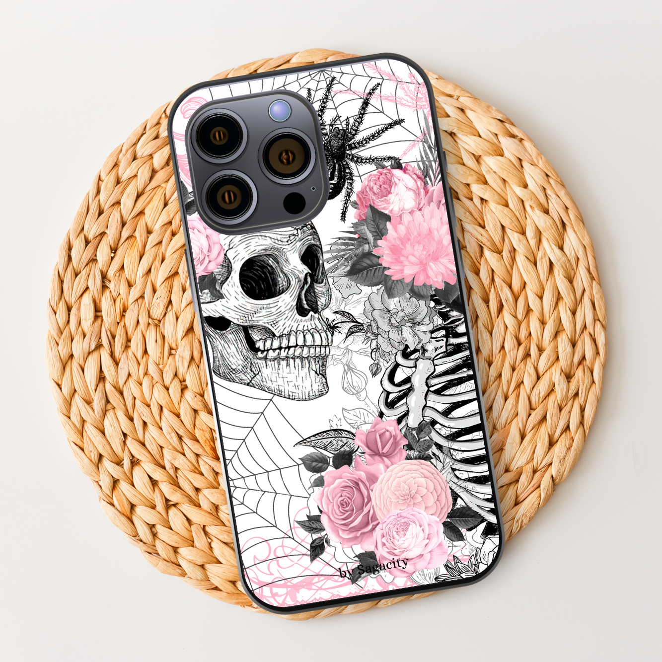 PinkSkull - Coque protection de téléphone