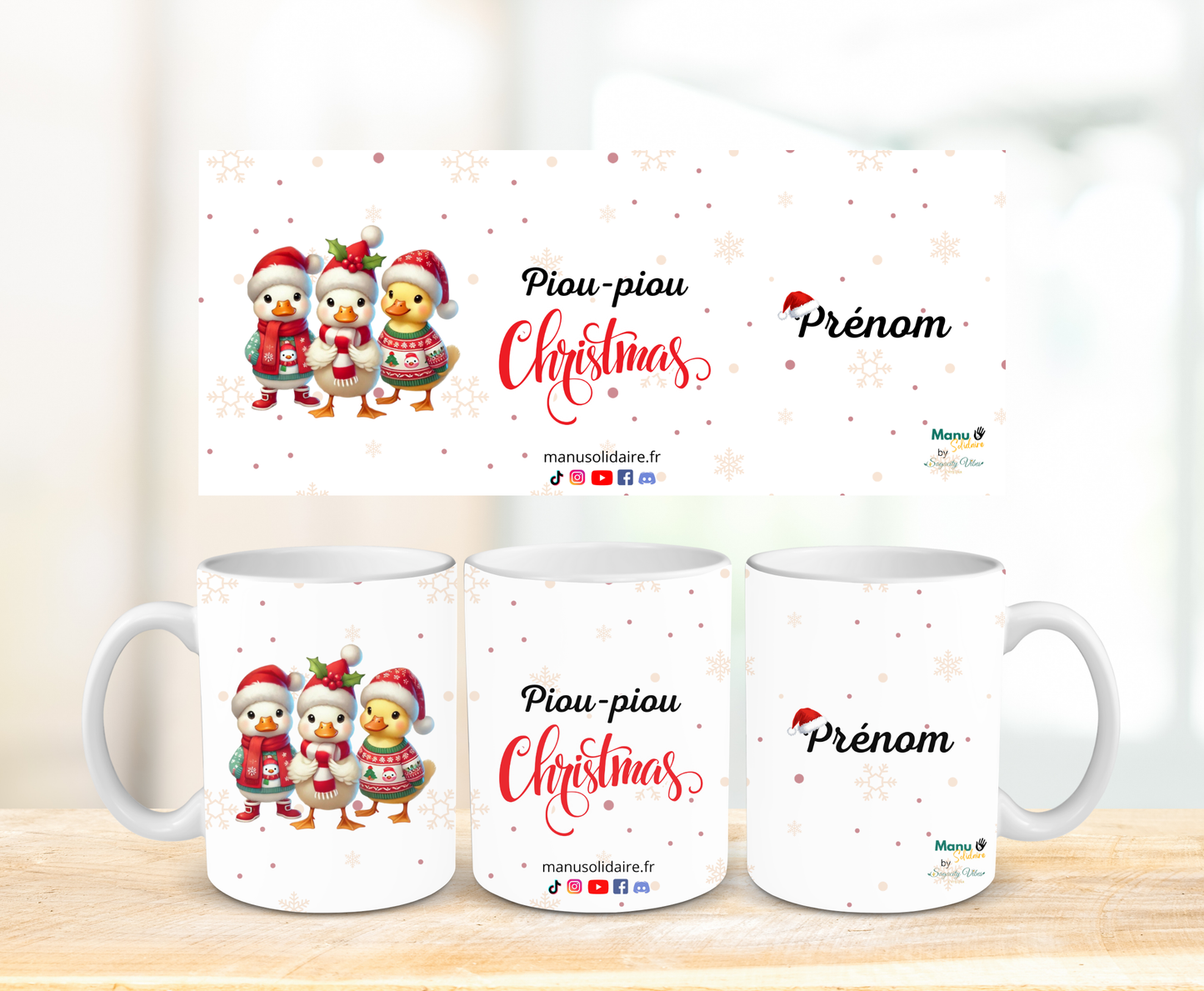 Tasse - PiouPiou Christmas trio