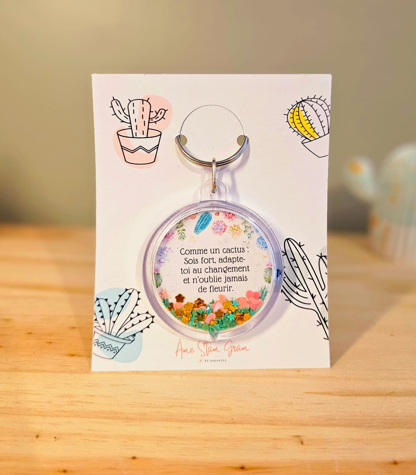 Fort comme un cactus - Porte-clés